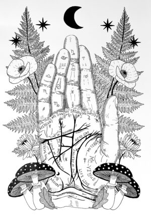 Palmistry Hand Illustration