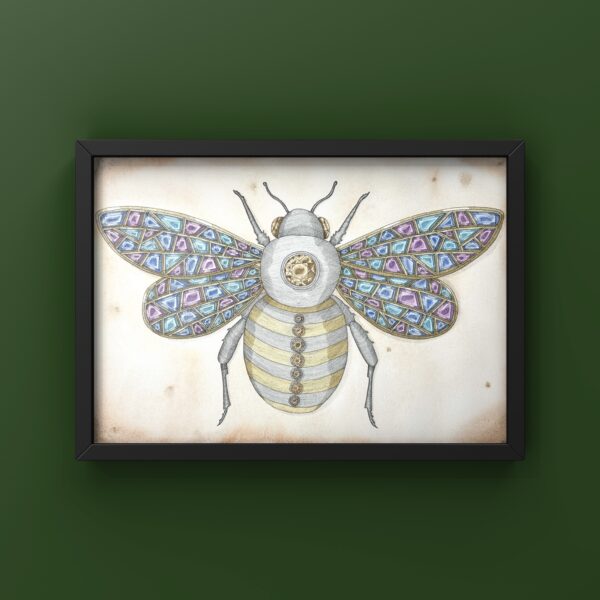 Jewelled Bee Print - Image 3