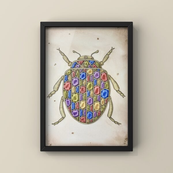 Jewelled Beetle Print - Image 2