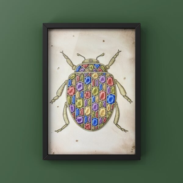 Jewelled Beetle Print - Image 3