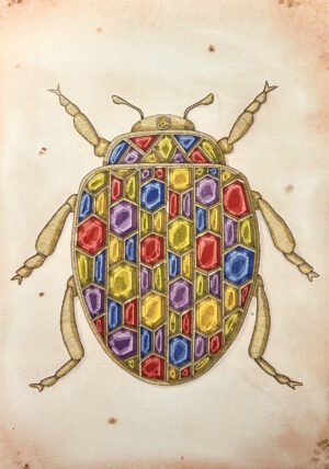 Jewelled Beetle Print