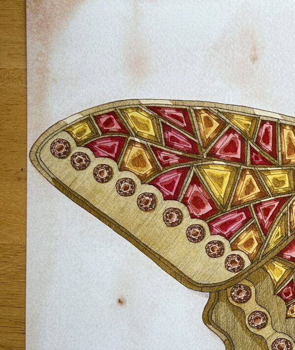 Seconds - Jewelled Butterfly Print - Image 4